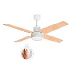 Ventilador PROTALIA 3419R De Techo 3 Velocidades 4 Aspas Haya y Blanco