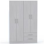 Placard ORLANDI 3524 4 Puertas 2 Cajones color Jacaranda