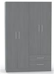 Placard ORLANDI 3526 4 Puertas 2 Cajones color Linosa
