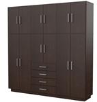 Placard MOSCONI DAKAR PLUS 56587 214×209×46 12 Puertas Wengue