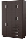 Placard MOSCONI DAKAR PLUS 56603 214×140×46 cm 8 Puertas Wengue
