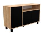 Vajillero MOSCONI 56921 Doors Nebra Natural/Negro 130 129×77×40 cm 