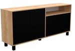 Vajillero MOSCONI 56927 Doors Natural/Negro 170 170×77×40 cm