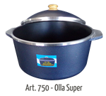 Olla ETERNA SUPER 750 Antiadherente 7.5 Lts Gris