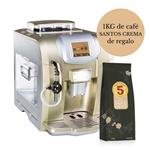 Cafetera 5 HISPANOS EXPRESSO ME712 Gold + Café Santos Crema 1 Kg