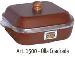 Olla ETERNA 1500 Cuadrada 4.5 Lts Aluminio