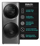 Lavasecarropa PHILCO 94PHLFT157GT Torre Predicta 15kg/7kg Dark Inox