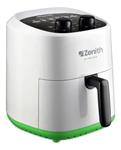 Freidora De Aire Caliente ZENITH Z-FRYER Sin Aceite 3.6 Lts Color Blanco y Verde