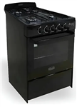 Cocina LA MAGICA BIANCA Negra Eco Multigas 56cm