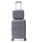 Set Valijas SKORA 39764 Hard Abs Beauty Case 20" Y 14" gris