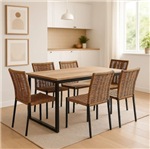 Mesa Comedor DAKOT Simil Madera 150cm