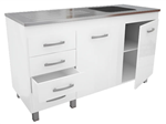 Bajo Mesada ORLANDI PREMIUM reforzado blanco 140cm