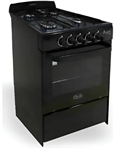 Cocina LA MAGICA BIANCA Negra Eco Multigas de 56cm 