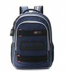 Mochila SKORA 37694 azul/gris 18"