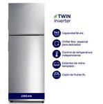 Heladera DREAN RZN320PCARX0 No Frost Inverter 342L color Inox