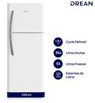 Heladera DREAN HDR370F50B con freezer Cíclica 364 L Blanca