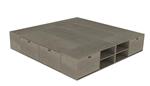 Cama Box MOSCONI BENETHON 57247 2 plazas Gris Nebraska 200x200cm