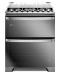 Cocina a Gas ELECTROLUX F5EDM Experience 5 Hornallas Doble Horno Inox 76cm