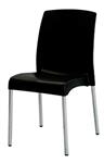 Silla VOSS2000 MAYORCA Patas Metálicas Negra