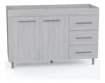 Bajo Mesada ORLANDI 3030 1.20m Jacaranda (Sin Bacha)