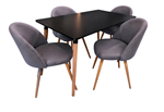 Juego de Comedor NC Mesa 1,20 m + 4 Sillas Madrid