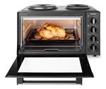 Horno Eléctrico ATMA 94HGAB3024AP 30 Lts Con 2 Anafes 1500w Negro