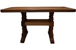Mesa ALGARROBO 160x80 Base Torneada
