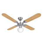 Ventilador LILIANA VTHM214 De Techo Con Luz 80w Madera Clara