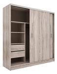 Placard ORLANDI SUAVE 3153 2 Puertas Corredizas 1.80 Mts  Abedul