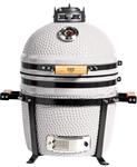 Parrilla Kamado BBQ-Grill KADÚ K15 A Carbón Blanco + Funda Impermeable de Regalo 