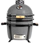 Parrilla Kamado BBQ-Grill KADÚ K15 A Carbón Gris + Funda Impermeable de Regalo 