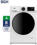 Lavarropas BGH BWFI08W24AR Carga Frontal 8 KG 1400 RPM Inverter Blanco
