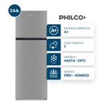 Heladera Philco PHCT260X Top Mount Cíclica 244L Inox