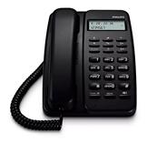 Teléfono PHILIPS CRD150B/77 Fijo Mesa/Pared Negro