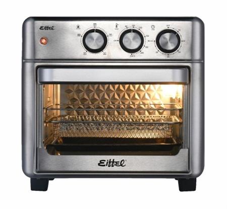 Horno Freidora De Aire EIFFEL E-729 15 Lts 2 En 1 Acero Inoxidable