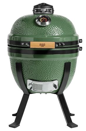 Parrilla Kamado BBQ-Grill KADÚ K14 A Carbón Verde + Funda Impermeable de Regalo 