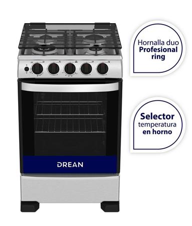 Cocina DREAN CD5507AI  MG 55 cm Acero Inoxidable