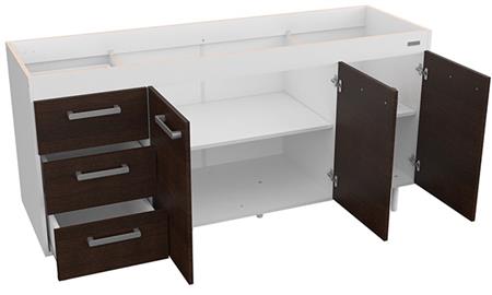 Bajo Mesada MOSCONI EXPRESS 10137 1.60 Mts Chocolate 