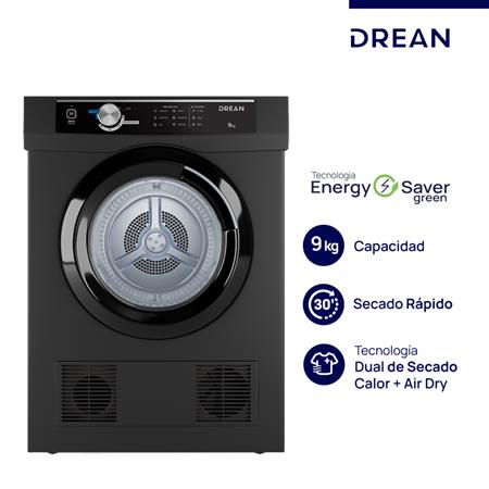 Secarropas DREAN SED090VGCL0 Por calor 9 Kg Gris