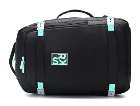 Mochila De Viaje SKORA 40654 18 Pulgadas Portanotebook Usb Negro/Turquesa
