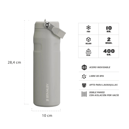 Botella STANLEY Térmica Iceflow Flip 710 ml ceniza