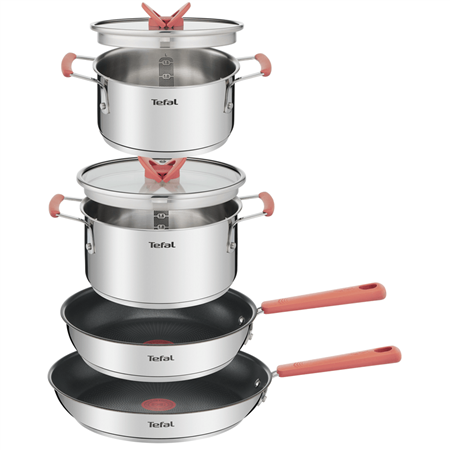Sartén Ollas TEFAL G720S604 Optispace  6 piezas 