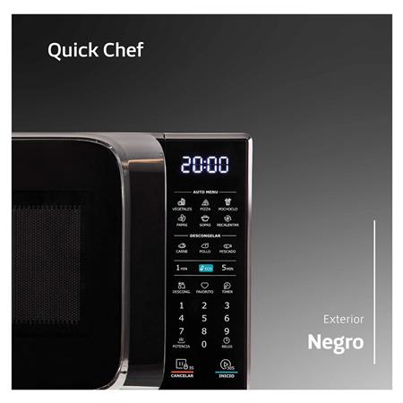 Microondas BGH B120DN20I Eco Negro Digital 20 Litros