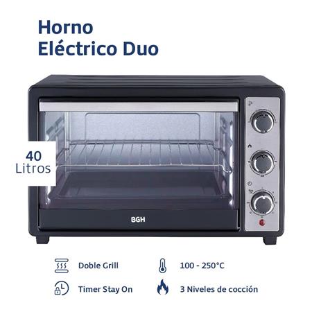 Horno Eléctrico BGH BHE40M23N Duo 40 litros