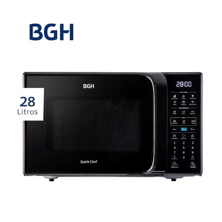 Microondas BGH B228DN20I Eco Negro Digital 28 Litros