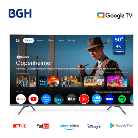 Smart Tv Led BGH B5024US6G UHD 50" Google Tv 
