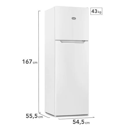 Heladera GAFA HGNF251B No Frost 262L Inverter Blanca 