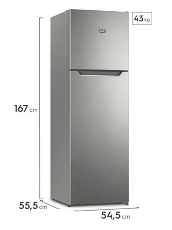 Heladera GAFA  HGNF251P No Frost 262L Inverter Plata