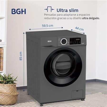 Lavarropas BGH BWFI06S24AR Carga Frontal 6kg Inverter 