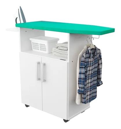 Mueble Organizador MOSCONI LINEA COCINA De Planchado 10072 2 Puertas Blanco